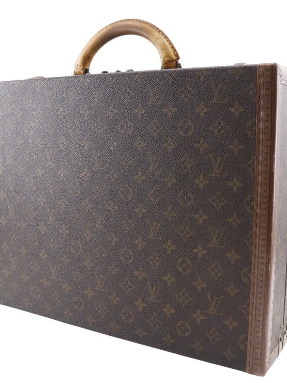 LOUIS VUITTON President trunk M53012 vintage Attache case Brown Monogram - Picture 2 of 12